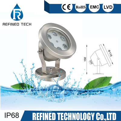 Bene durevole impermeabile leggero subacqueo IP68 di acciaio inossidabile LED