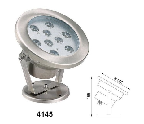 luci subacquee del punto di 145x155mm, 9W luci subacquee di bassa tensione LED